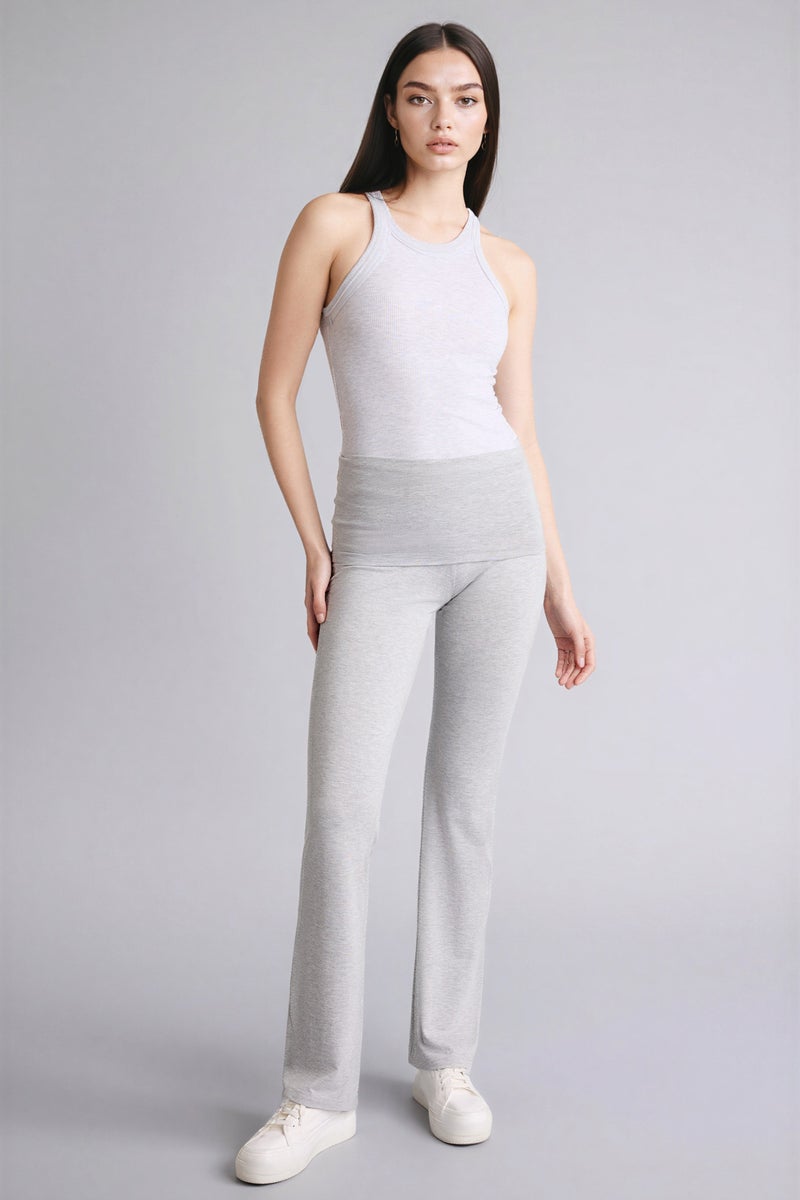 DeFacto Grey Woman Flare Fit Leggings Casual - Image 1